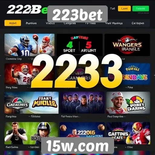 Variedade de jogos disponíveis em 223bet